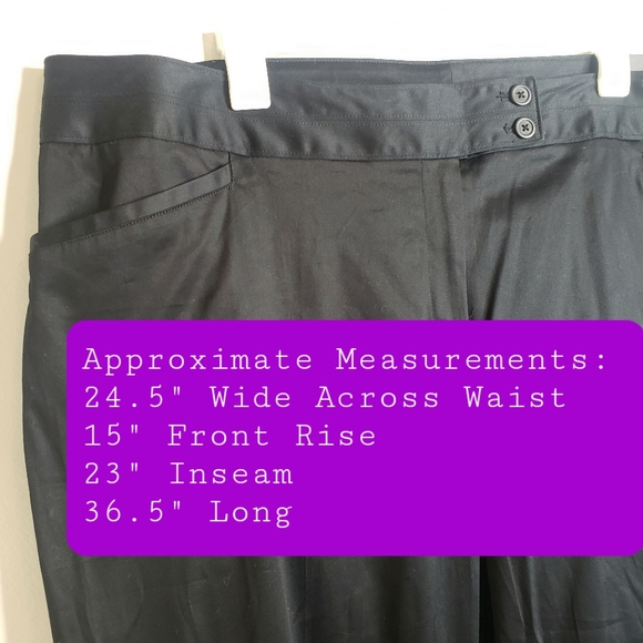 Lane Bryant Pants Totally Cropped Black Women’s Plus Size 28 NWT - Picture 6 of 12